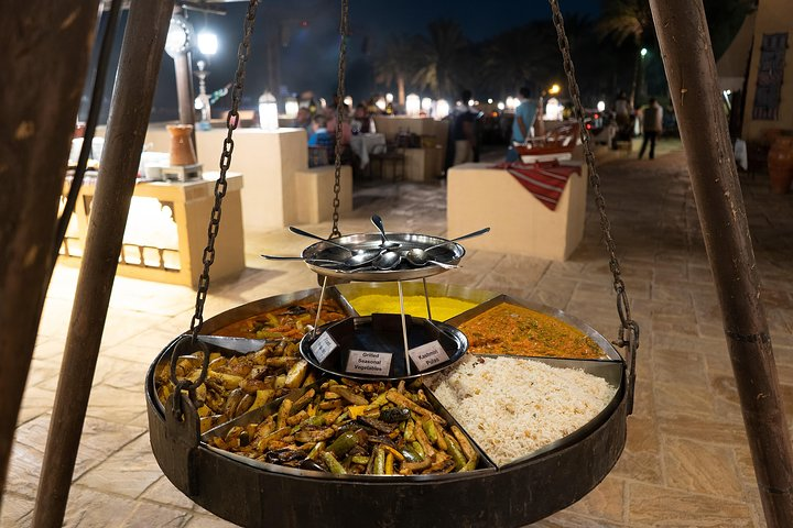 Savor exquisite dishes under the starry sky surrounded by the charming desert landscape. A delightful culinary journey awaits at Royal Dinner Dubai perfect for unforgettable evenings.